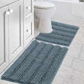 H.VERSAILTEX Bathroom Rugs Bath Rug Set 2 Piece Bathroom Contour Rug Toilet Mat by HVERSAILTEX