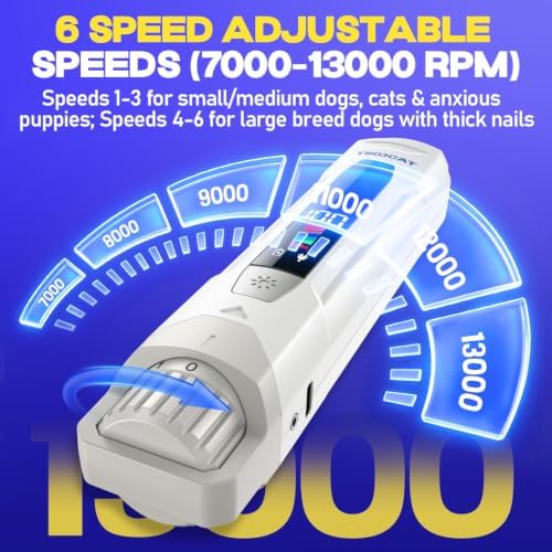 Whisper-Quiet Dog Nail Grinder 50%More Power - Image 3