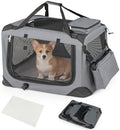 Giantex Collapsible Soft Dog Crate, 24 Inch Portable Travel Dog Kennel by Giantex