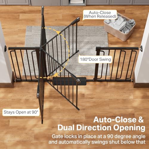 Cumbor 36.6-64 in Extra Wide Baby Gate - Image 5
