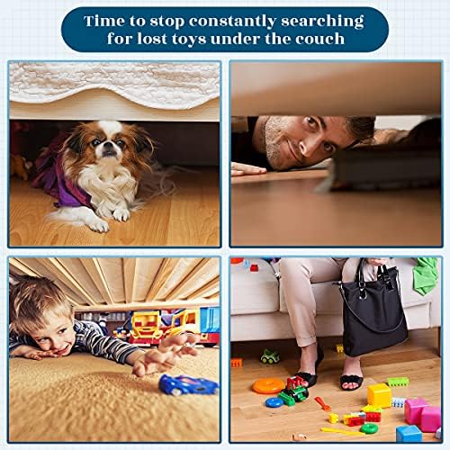 8-Pack Clear Under Couch Blocker-3.2" H x126 L Toy & Pet Gap Barrier - Image 3
