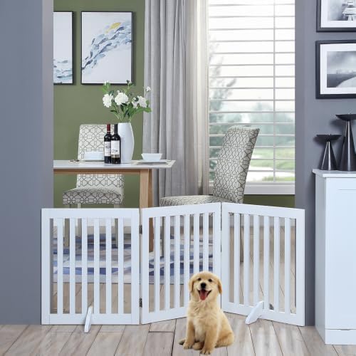 unipaws 24”H Free Standing Pet Gate - Image 2