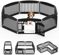 NEWBULIG 8 Panels 24 Inch Dog Playpen, Plastic Pet Play Pen Fence by NEWBULIG