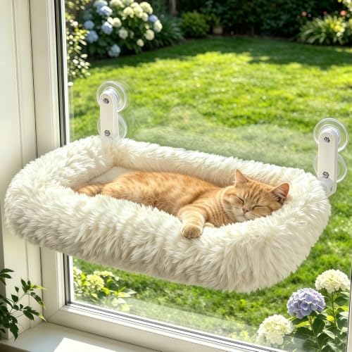 Zoratoo Foldable Cat Window Perch, Widened Cushion Cat Bed by Zoratoo