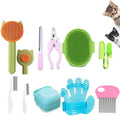 10PCS Cat & Dog Grooming Kit, Self-Cleaning Brush Removes Loose Hair, Pet Bath by Unknown