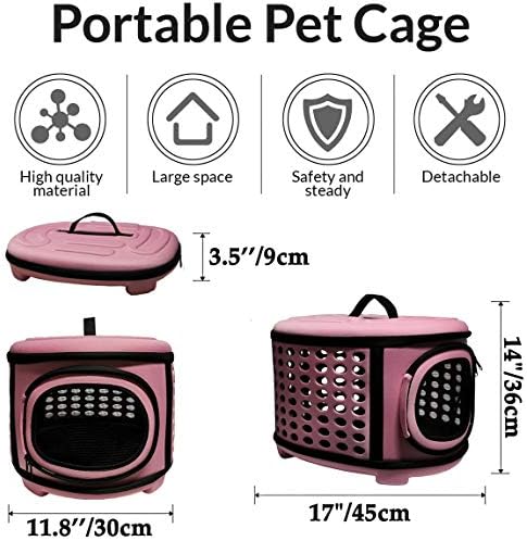 Collapsible Cat Carrier Hard, Travel Pet Carriers Bag - Image 2