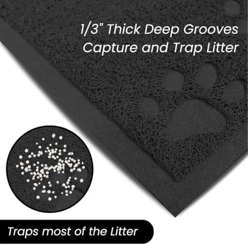 Andalus Jumbo Cat Litter Mat, Non-Slip & Easy to Clean Cat Litter Box Mat - Image 4