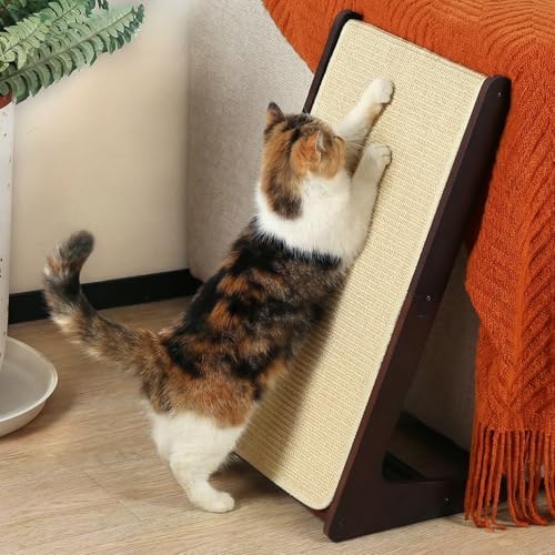 Zakkart Convertible L-Shaped Sisal Cat Scratcher by Zakkart