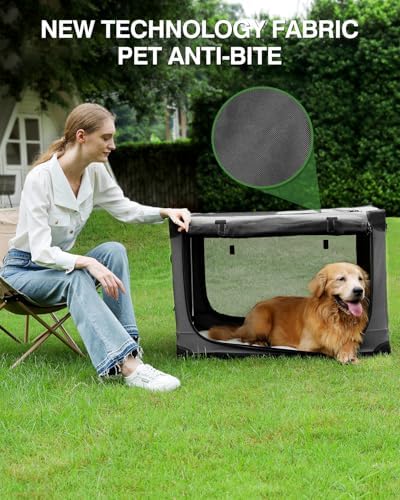 30 x 21 x 21 Inch Collapsible Soft Dog Crate - Image 6