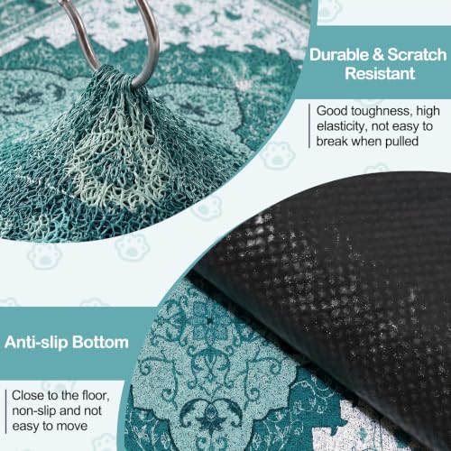 Glittme Cat Litter Mat with Non-Slip Bottom Litter Box Mat 40"X30" Litter - Image 5