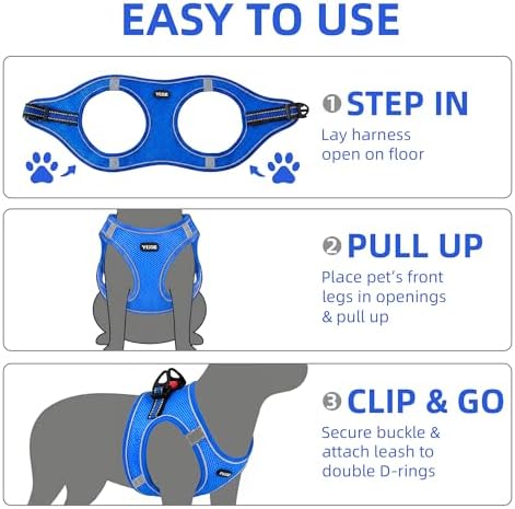 ROYPET Step-in Air Dog Harness, All Weather Mesh Step in Vest Harness - Image 5