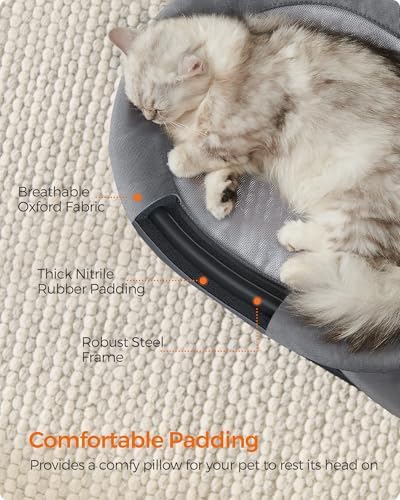 Feandrea 2-Tier Elevated Cat Bed, Breathable Hammock, Washable Mesh - Image 4
