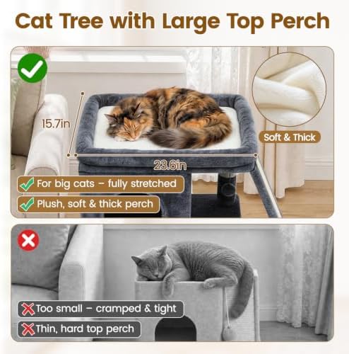 Cat Tree Tower with Scratching Post - Image 6