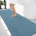 OLANLY Thick Chenille Bathroom Runner Rugs Mats 70x24, Airy Blue by OLANLY