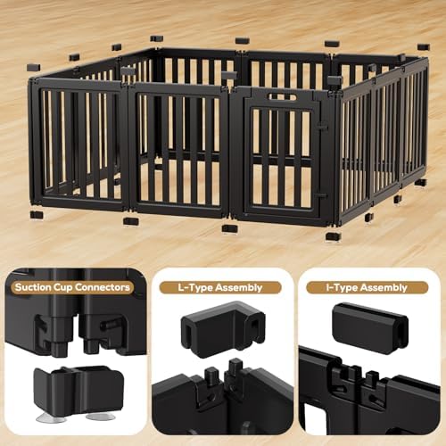 Dog Playpen Indoor, Puppy Playpen, 12 Panels - Image 4