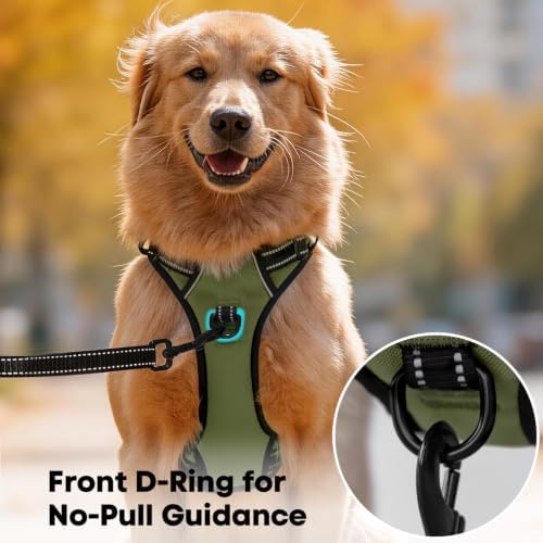 PoyPet No Pull Dog Harness Large, Reflective Vest - Image 2