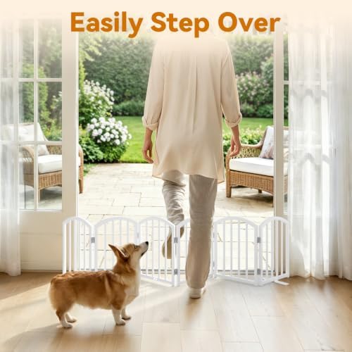 SNUOWU 16 Inch Full Metal Freestanding Short Dog Gate - Image 6