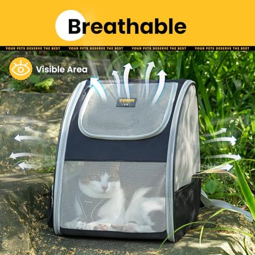 Conlun Cat Backpack Carrier for Small Dogs and Cats Fit Up to 15 Lbs, Small Dog - Image 6