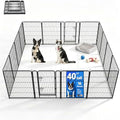 Dog Playpen Outdoor, 40 Inch Height 16 Panels Foldable Dog Fence by HomePage