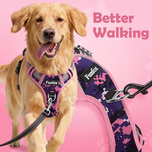 Funfox Dog Harness No Pull, Adjustable Pet Vest Harness, Super Soft Material - Image 3