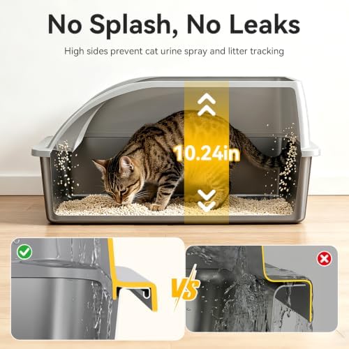 2 Pack XL Stainless Steel Litter Box - Image 4