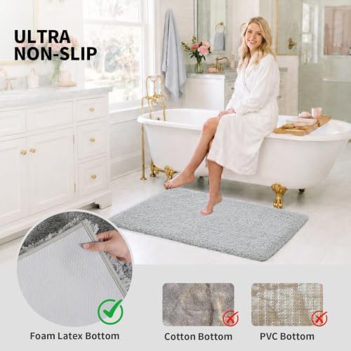 ILANGO Bathroom Rugs 36" × 24", Extra Soft Absorbent Microfiber Bath Rugs - Image 6