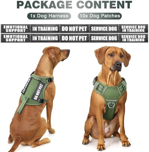 WINSEE Tactical Dog Harness, No Pull Dog Harness - Image 2
