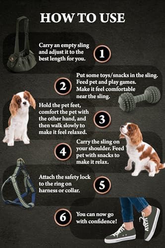 Noah & Paw Dog Sling Carrier for Small Dogs 5-18 lbs, for Dogs & Cats - Image 6