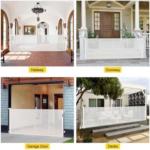 Reinforced 42" Extra Tall x 80" Wide Retractable Baby Gates - Image 6