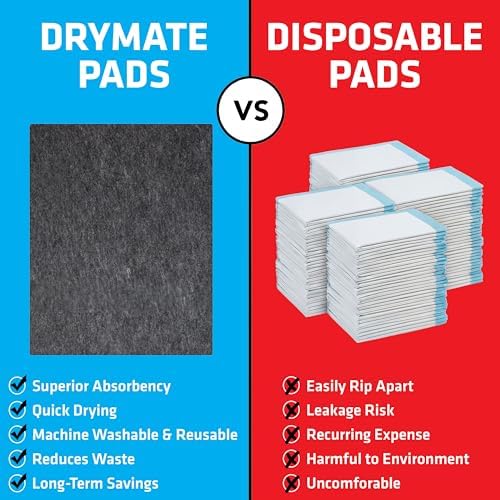 Drymate 12-Pack Washable Pee Pads - Image 6