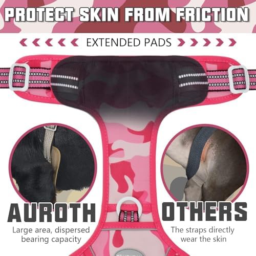 AUROTH Tactical Dog Harness Medium Sized Dog No Pull Adjustable Dog Vest - Image 4