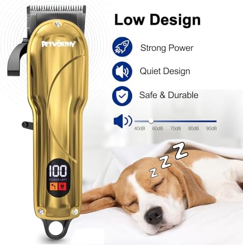 Quiet Dog Grooming Kit - 2000mAh Dog Clippers - Image 5
