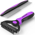 Docrok Pet Grooming Brush and Metal Comb Combo by DOCROK
