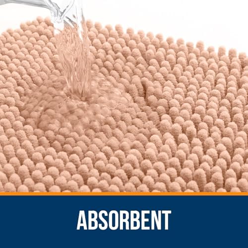 OLANLY Bathroom Runner Rugs 59x24, Extra Soft Absorbent Chenille Bath Rugs - Image 4