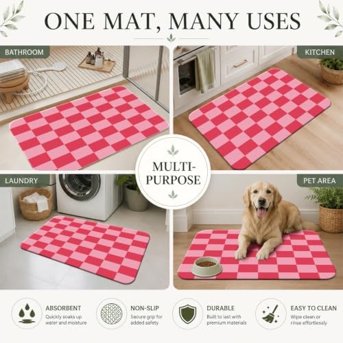 Natural Diatomaceous Earth Bath Mat, Ultra Thin Quick Dry Floor Rug - Image 7