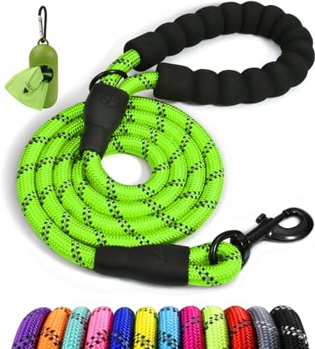 Taglory Rope Dog Leash for Medium Large Dogs, 5 FT Padded Handle by Taglory