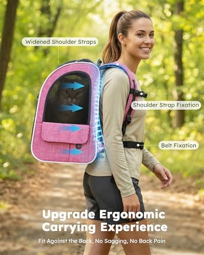pecute Cat Backpack Extendable, Cat Carrier Backpack - Image 6