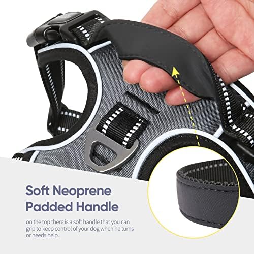 HEELE Dog Harness, No Pull Adjustable Padded Reflective Harness - Image 6