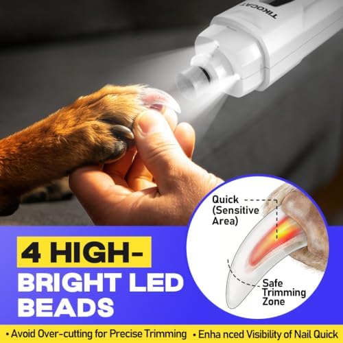 Whisper-Quiet Dog Nail Grinder 50%More Power - Image 4