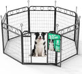 Dog Playpen - 32 Inch 8 Panel Metal Dog Pen by HEYRSUN