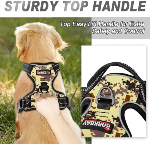 BARKBAY Dog Harness No Pull for Large Dogs Front Back Clips, Dog Vest - Image 3