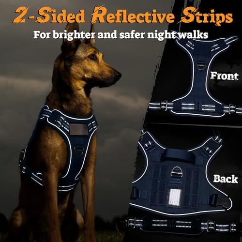 rabbitgoo Tactical Dog Harness Medium Sized, No Pull Service Pet Vest - Image 7