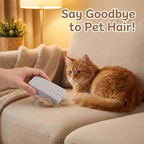 2 Pcs Pet Hair Remover Pumice Stone 3.74x2x1.6 in Dog Cat Fur Cleaning Tool - Image 5