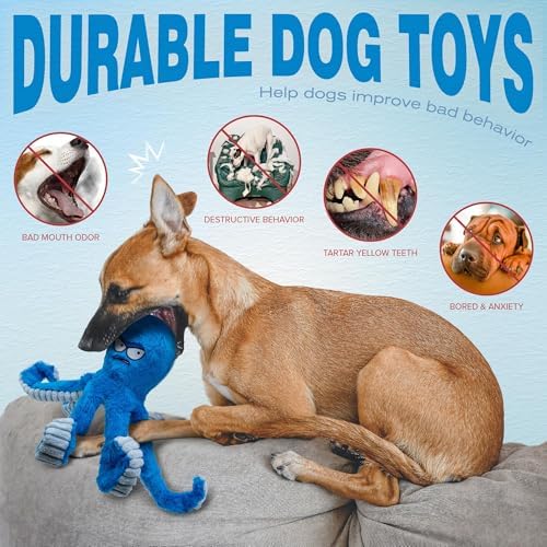 LEGEND SANDY Tough Dog Toys, Stuffed Chew Large Dog Toys to Keep Them Busy - Image 4