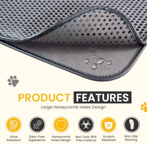 Andalus Brands Medium Cat Litter Mat - Image 2