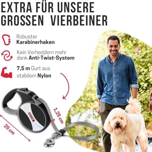 Alcott Kong Explore Retractable Dog Leash, KNG EXP LG BL - Image 5