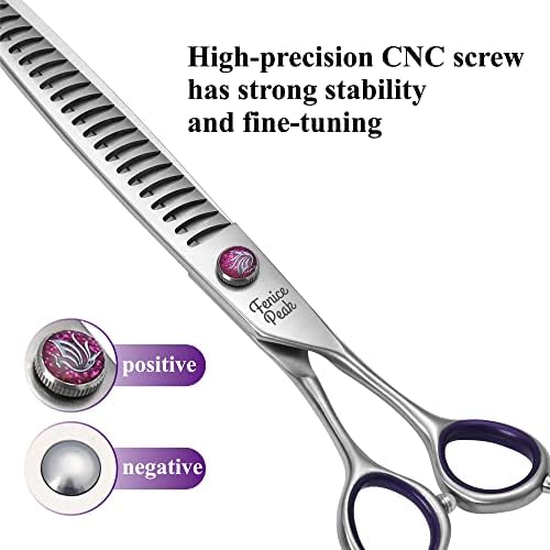 8'' Chunker Dog Grooming Scissors - Image 2