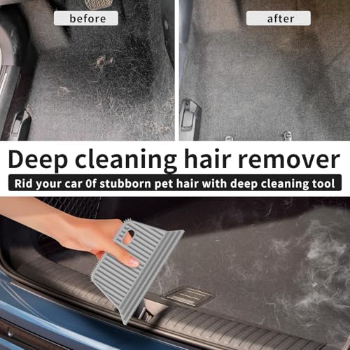 Pet Hair Remover 3-Pack, Dog Cat Fur Tool, Portable Carpet Scraper - Image 6