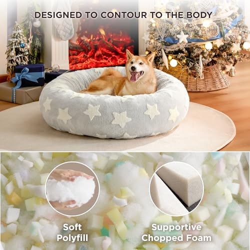 LE SURE Shown on TV Jacquard Donut Dog Beds Large Sized Dog - Image 4