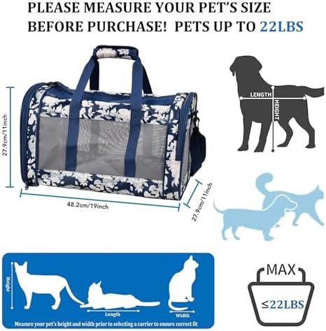 Soft-Sided Kennel Pet Carrier, Airline Approved Travel Handbag - Image 3